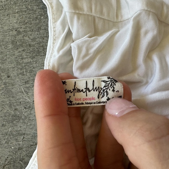 Free People White Silky Bra Top - Picture 3 of 4